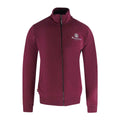 Burgundy - Front - Aquascutum Unisex Adult Full Zip Active Sweatshirt