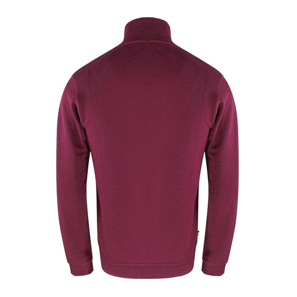 Burgundy - Back - Aquascutum Unisex Adult Full Zip Active Sweatshirt