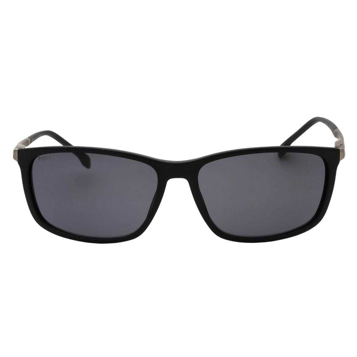 Grey-Black - Front - Hugo Boss Mens Matte Sunglasses