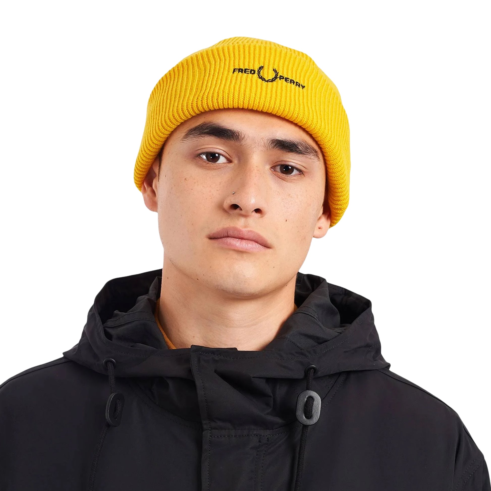 Golden - Lifestyle - Fred Perry Unisex Adult Graphic Logo Beanie