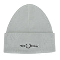 Silver - Front - Fred Perry Unisex Adult Graphic Logo Beanie