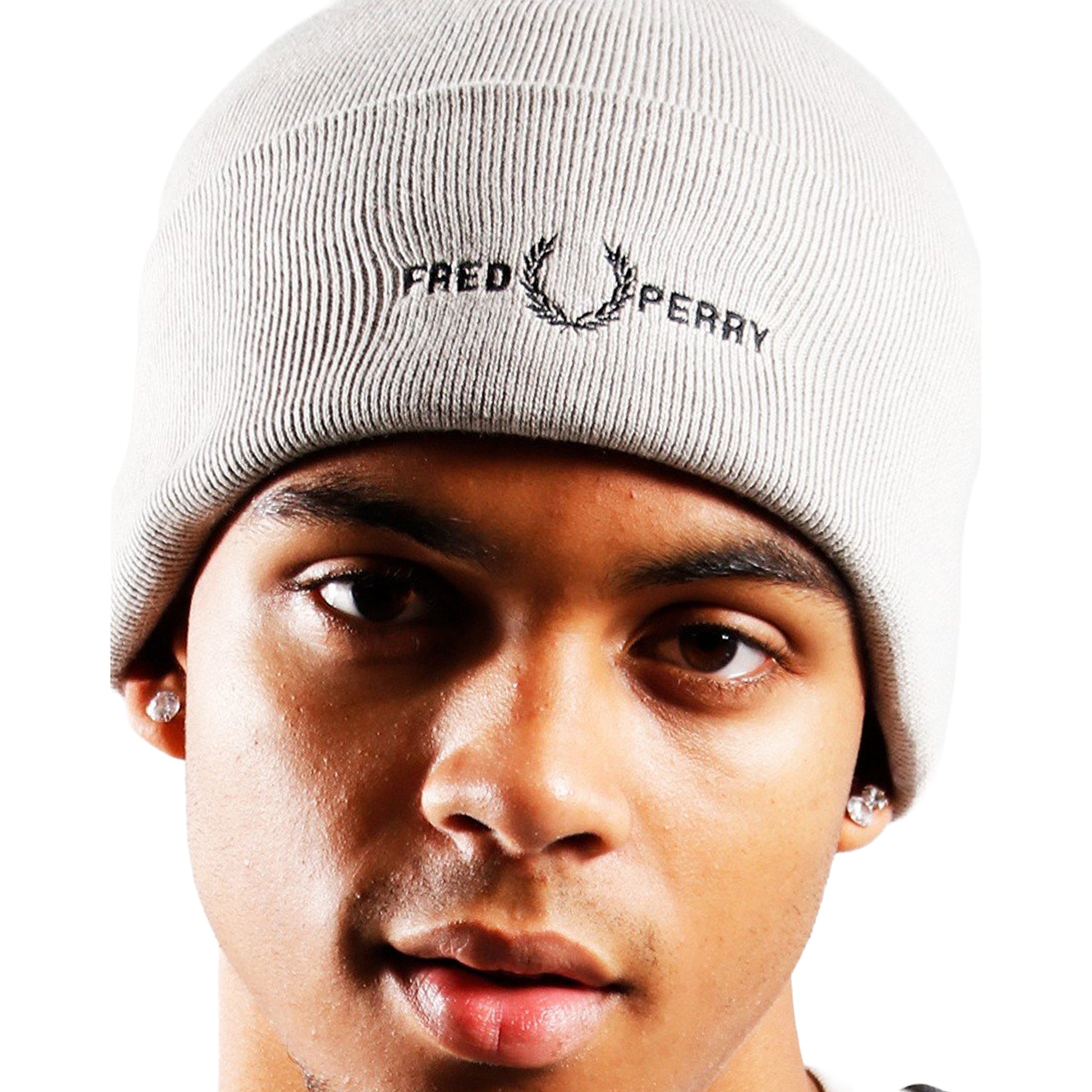 Concrete - Lifestyle - Fred Perry Unisex Adult Graphic Logo Beanie