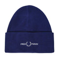 French Navy - Front - Fred Perry Unisex Adult Graphic Logo Beanie