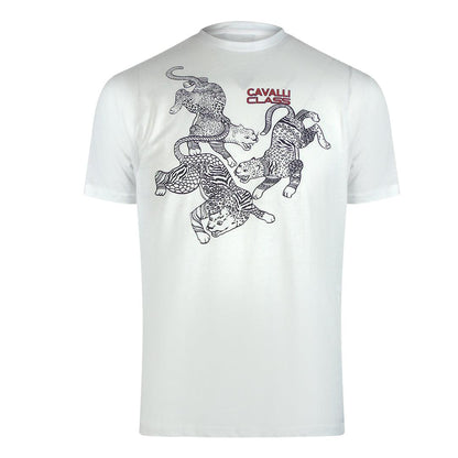 Off White - Front - Cavalier Mens T-Shirt