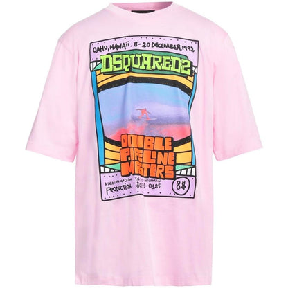 Pink - Front - Cavalli Class Mens T-Shirt