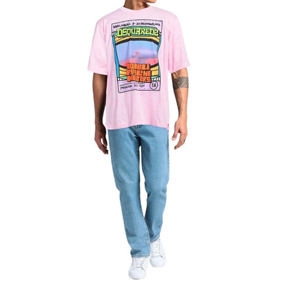 Pink - Back - Cavalli Class Mens T-Shirt