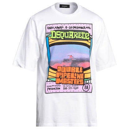 White - Front - Cavalli Class Mens T-Shirt