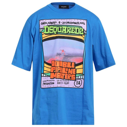 Blue - Front - Cavalli Class Mens T-Shirt