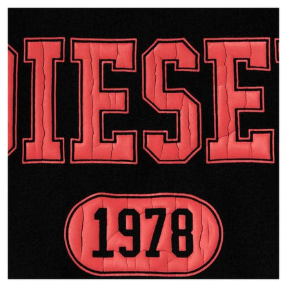 Black - Side - Diesel Unisex Adult 1976 Varsity Logo T-Shirt