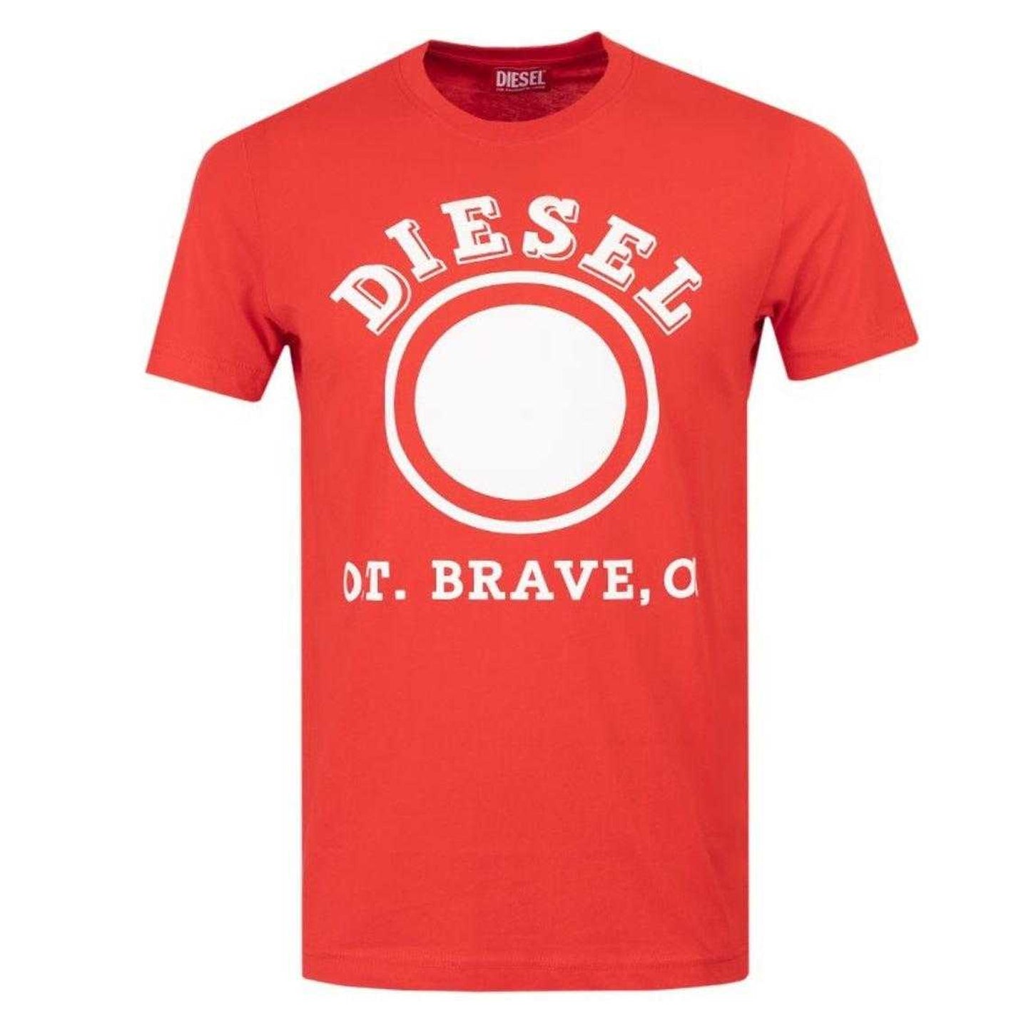 Red - Front - Diesel Unisex Adult 1976 Varsity Logo T-Shirt