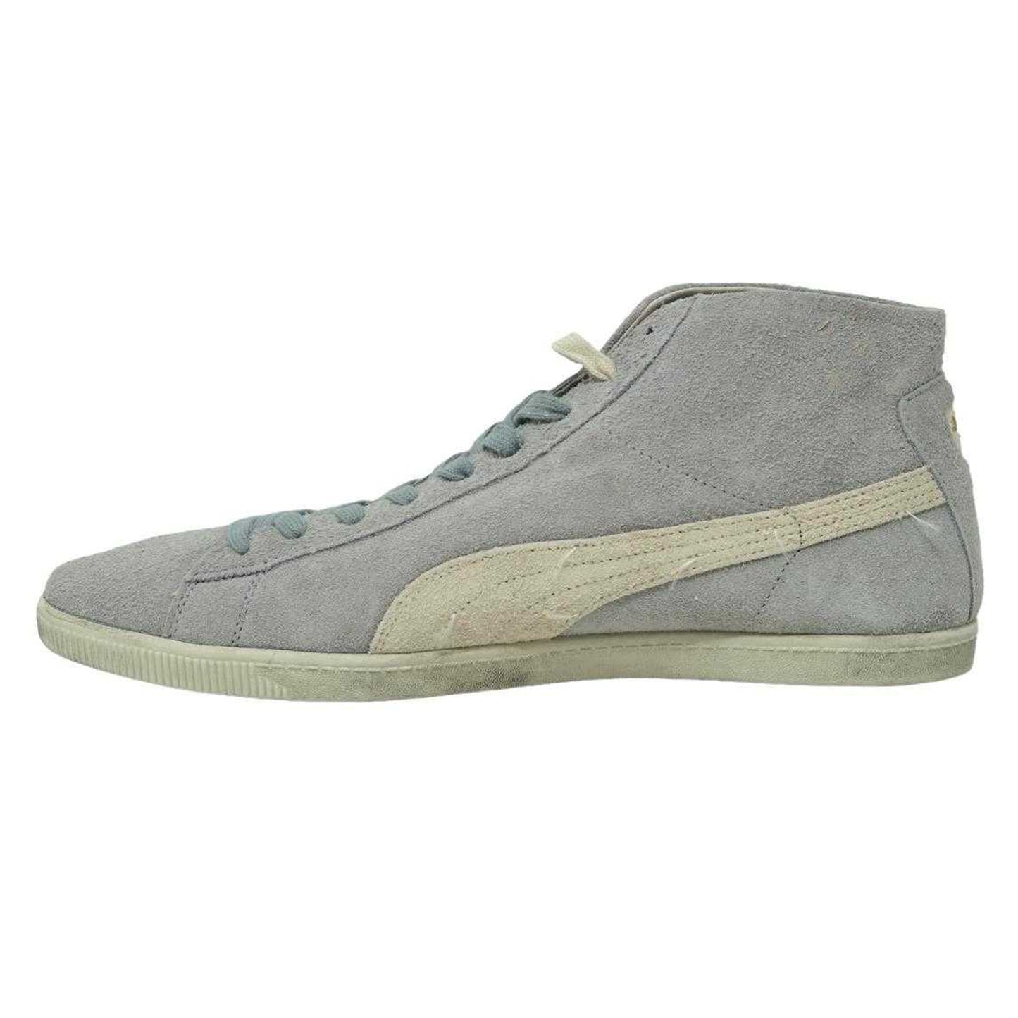 Grey - Back - Puma Unisex Adult Gylde Vintage Suede Mid Cut Trainers