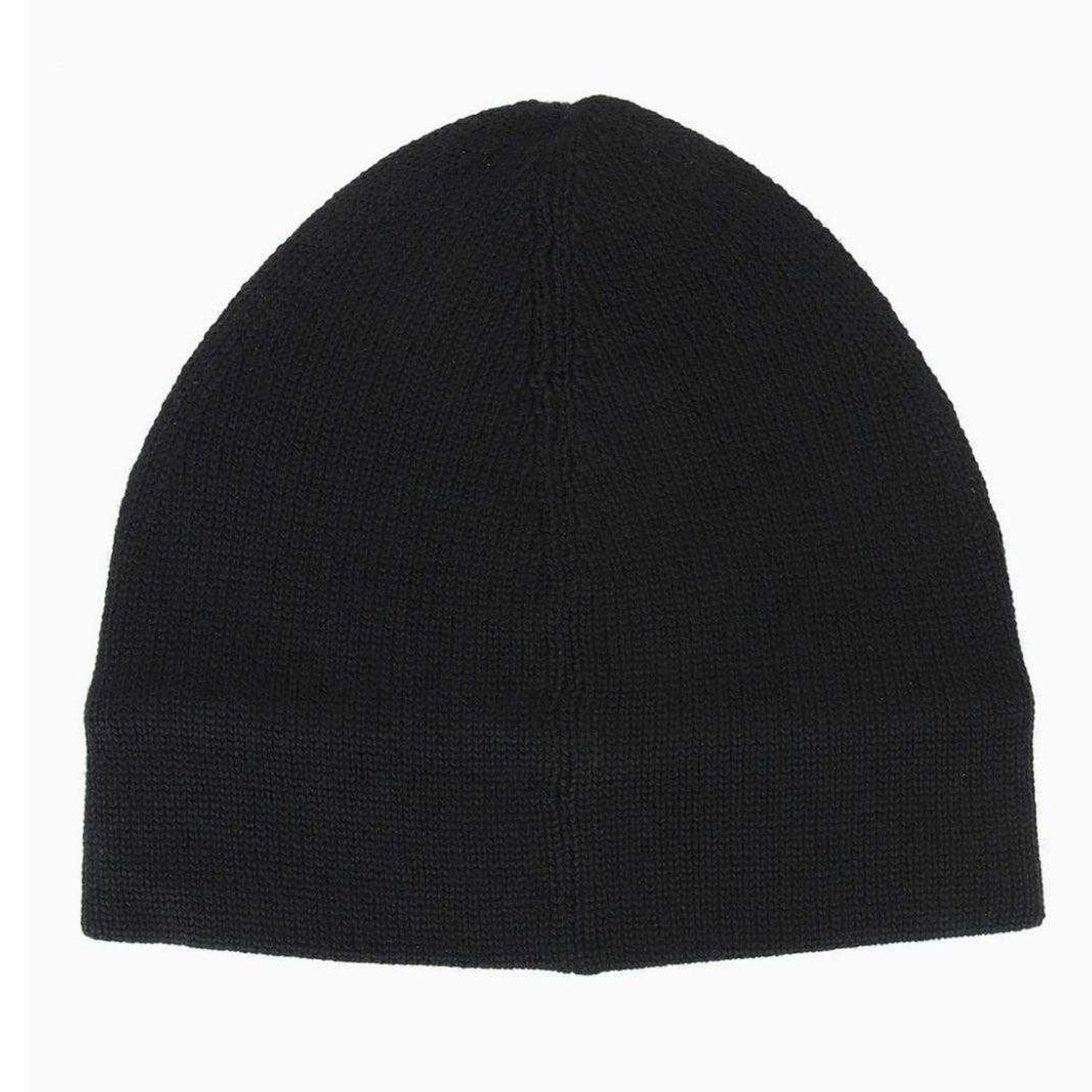 Black - Back - Neil Barrett Unisex Adult Logo Beanie