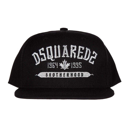 Black-White - Side - DSquared2 Logo Cap