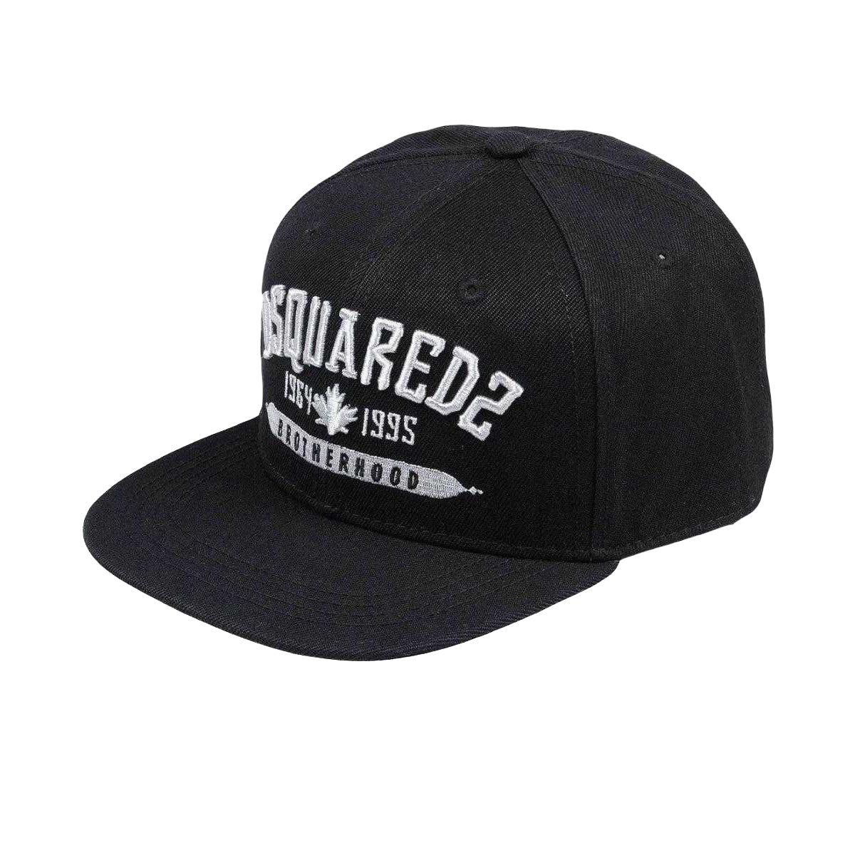 Black-White - Front - DSquared2 Logo Cap
