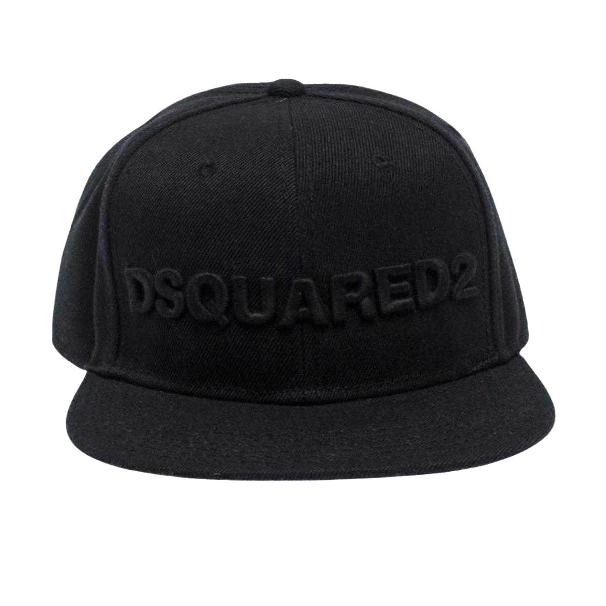 Black - Front - DSquared2 Embossed Logo Cap