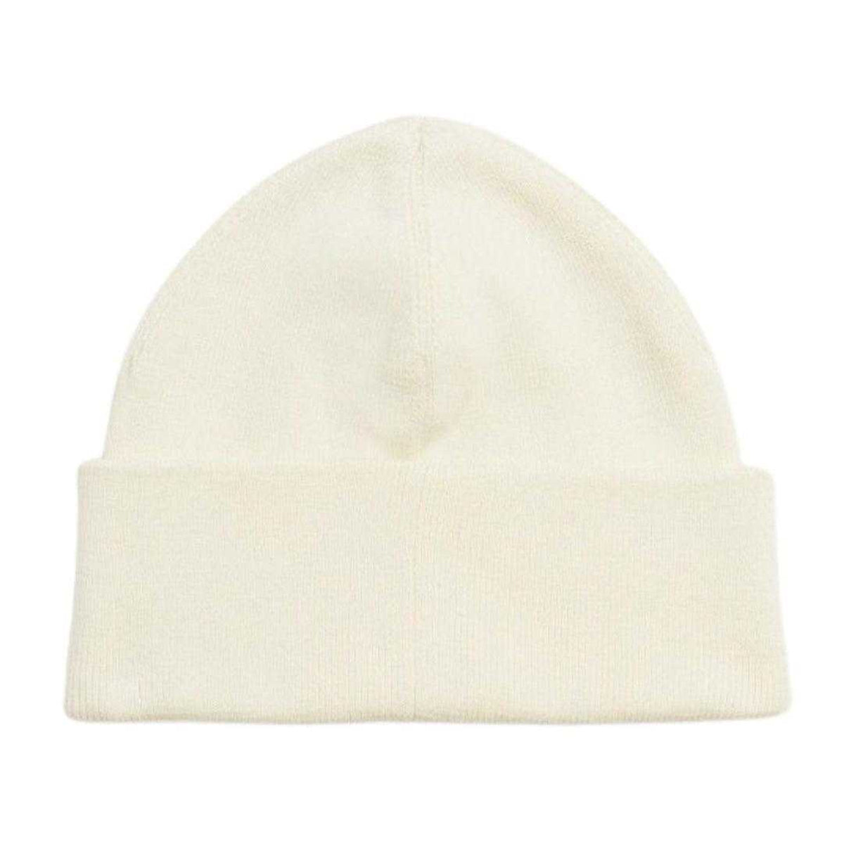 White - Back - Fred Perry Classic Logo Beanie