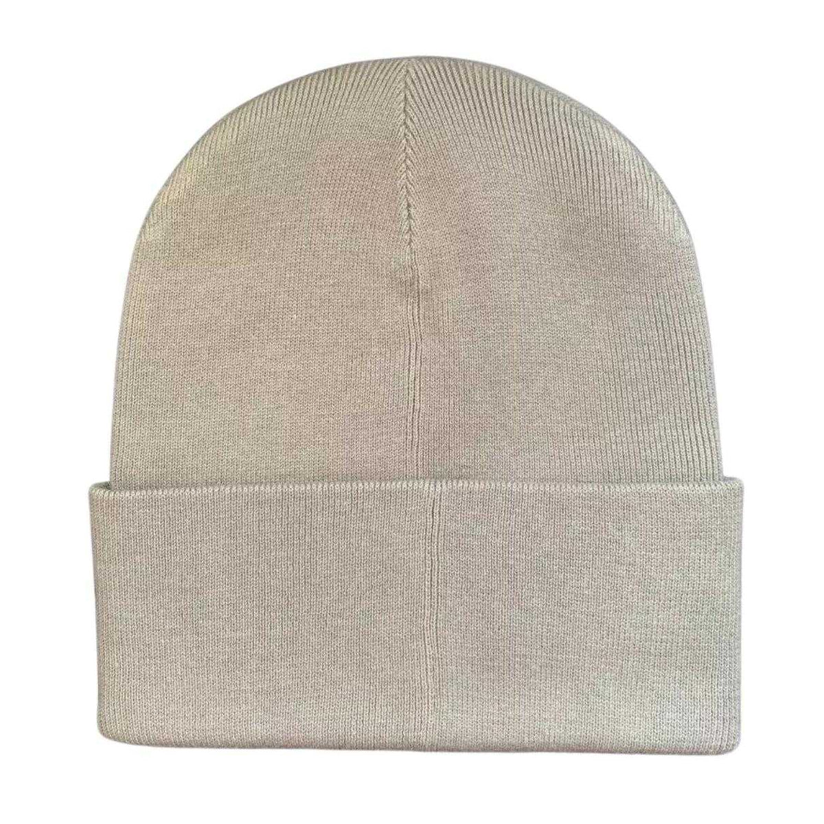Stone Grey - Back - Fred Perry Classic Logo Beanie