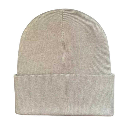 Stone Grey - Back - Fred Perry Classic Logo Beanie