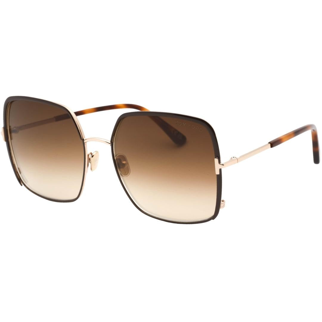 Brown - Back - Tom Ford Mens Gradient Sunglasses