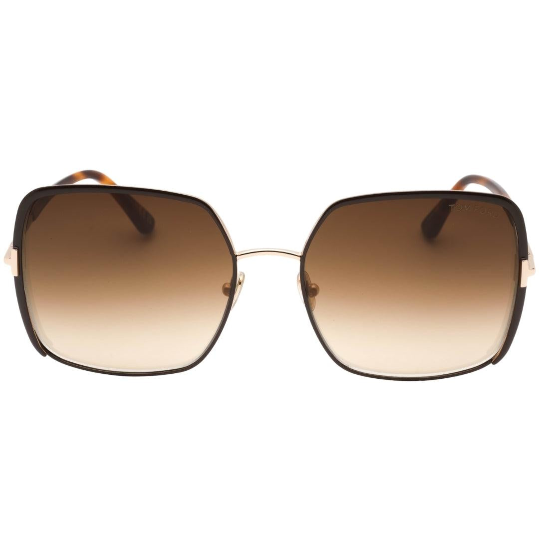 Brown - Front - Tom Ford Mens Gradient Sunglasses