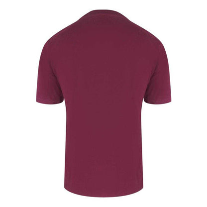 Red - Back - Aquascutum Mens Piping Detail T-Shirt
