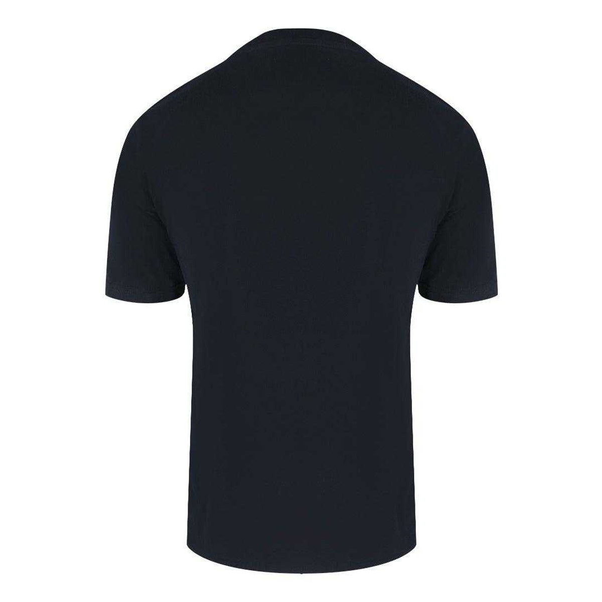 Black - Back - Aquascutum Mens Logo Chest Pocket T-Shirt