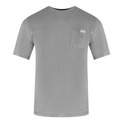 Light Grey - Front - Aquascutum Mens Logo Chest Pocket T-Shirt