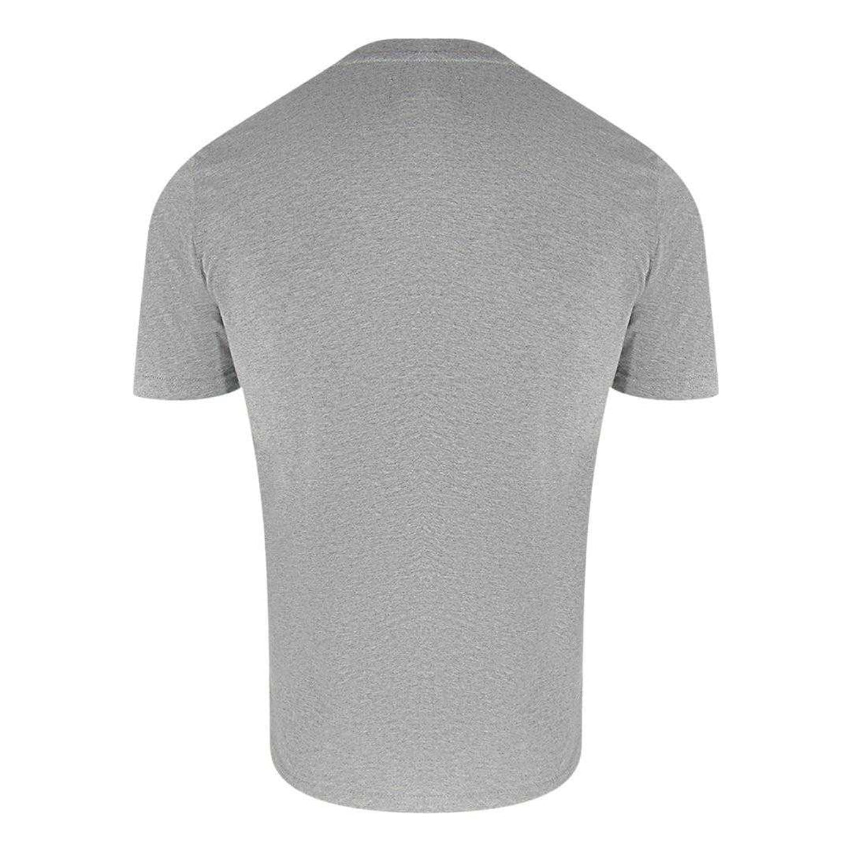 Light Grey - Back - Aquascutum Mens Logo Chest Pocket T-Shirt