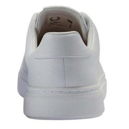 White - Back - Fred Perry Mens Classic Logo Leather Trainers