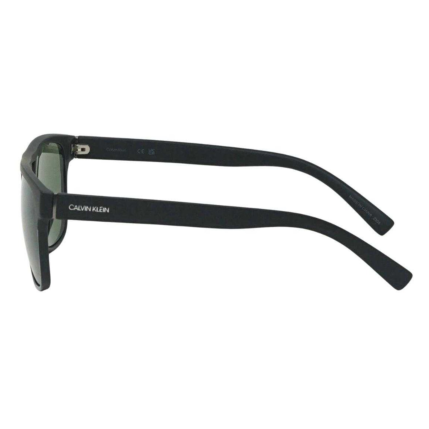 Black-Green - Side - Calvin Klein Mens Matte Sunglasses