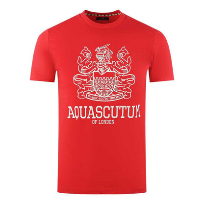 Red - Front - Aquascutum Mens London Aldis T-Shirt