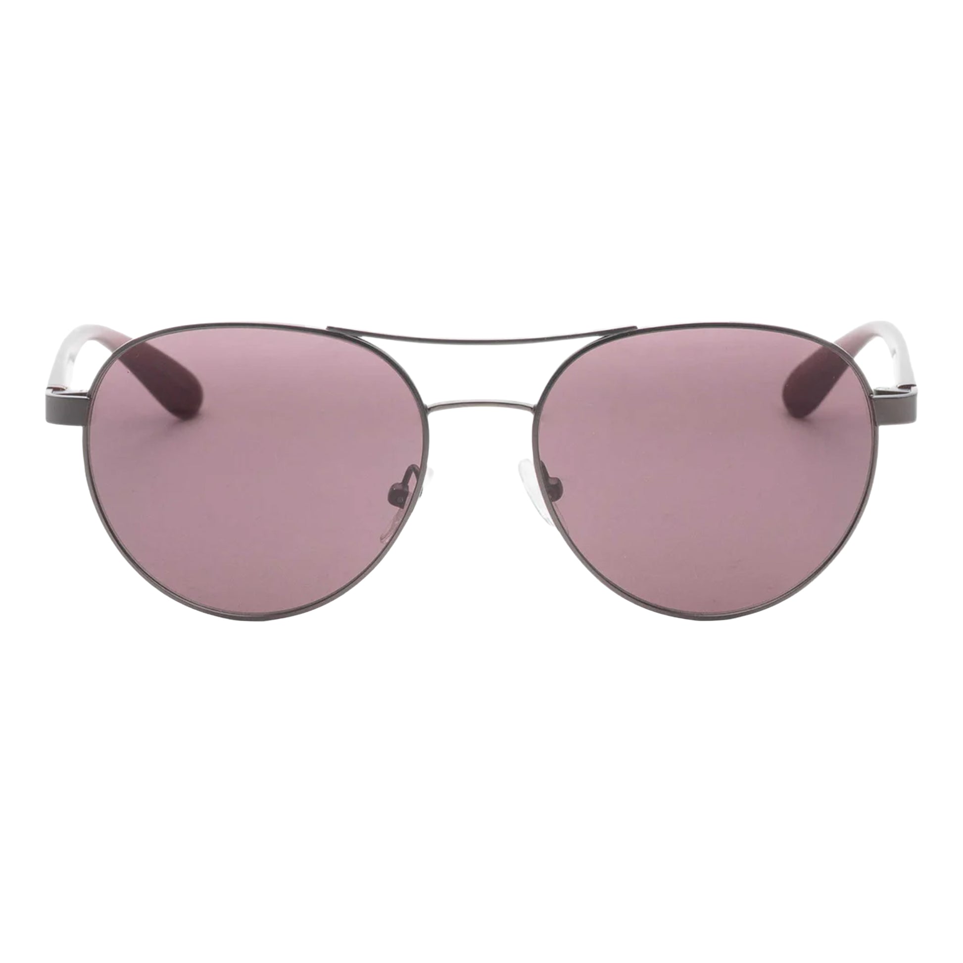 Pink-Gunmetal Grey - Back - Calvin Klein Womens-Ladies Matte Pilot Sunglasses