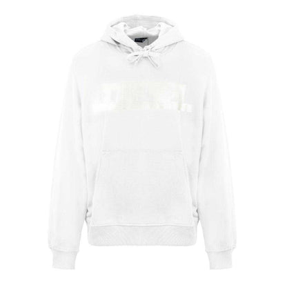 Bright White - Front - Diesel Mens Monotone Logo Hoodie