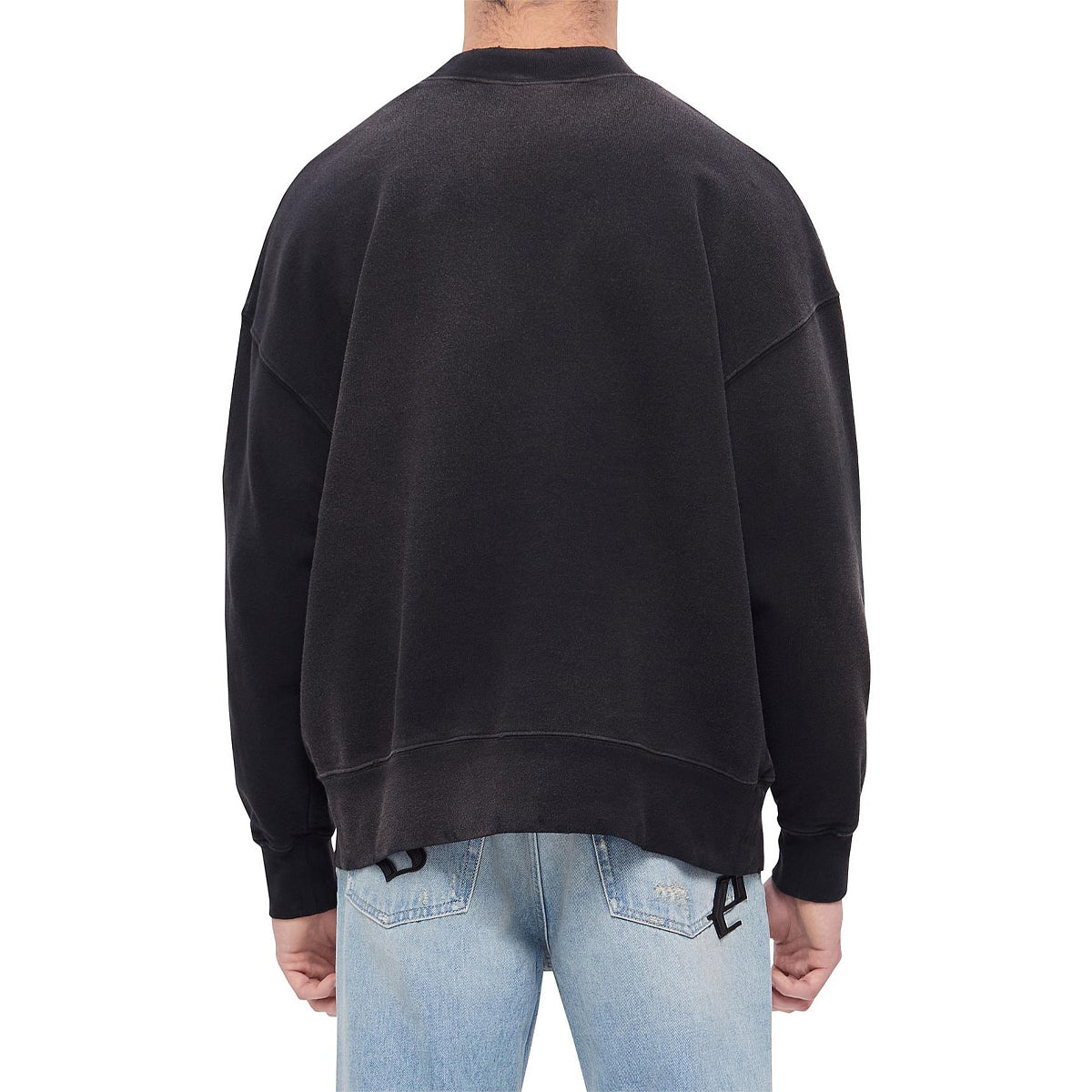 Black - Back - Palm Angels Mens Night Sky Sweatshirt