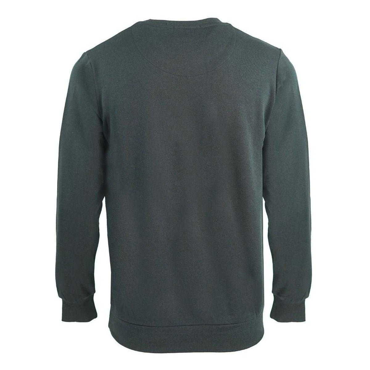 Black - Back - Aquascutum Mens Crest Crew Neck Sweatshirt