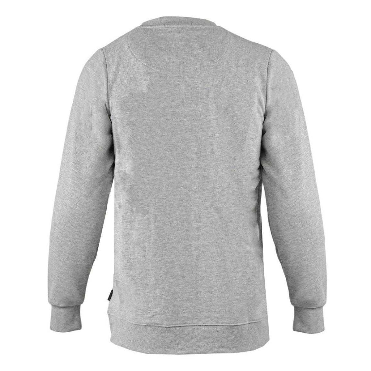 Grey - Back - Aquascutum Mens Crest Crew Neck Sweatshirt