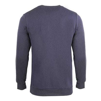 Navy - Back - Aquascutum Mens Crest Crew Neck Sweatshirt