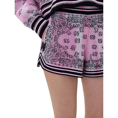 Pink-Black - Lifestyle - Amiri Womens-Ladies Knitted Bandana Basketball Shorts