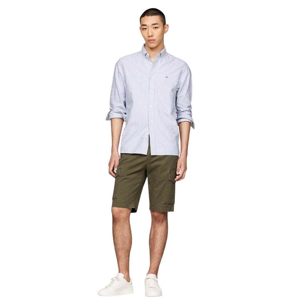 Army Green - Pack Shot - Tommy Hilfiger Mens Cargo Shorts