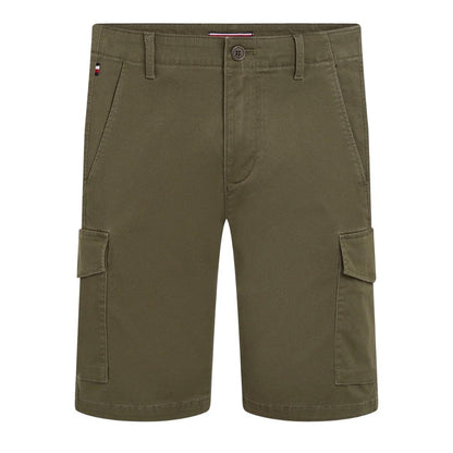 Army Green - Front - Tommy Hilfiger Mens Cargo Shorts