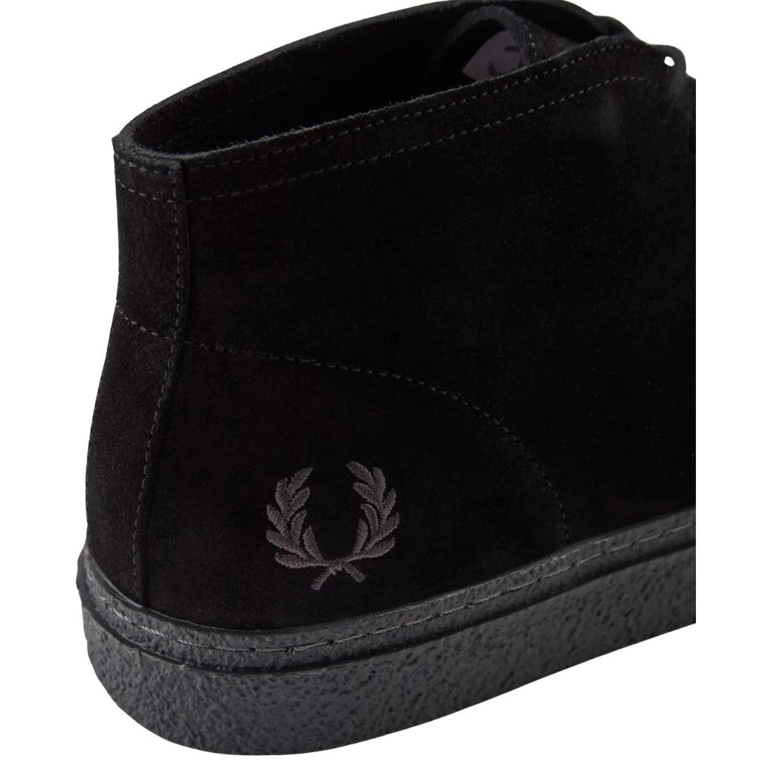 Black - Side - Fred Perry Unisex Adult Hawley Suede Low Walking Shoes