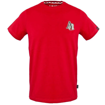 Red - Front - Aquascutum Mens 1851 AQ Logo T-Shirt