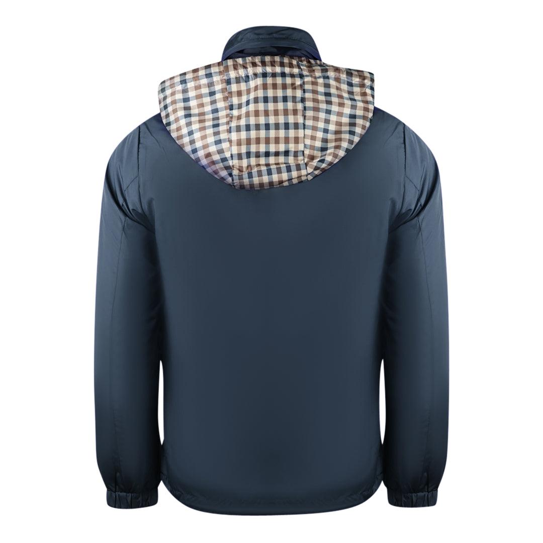 Navy Blue - Back - Aquascutum Unisex Adult Plain Lightweight Jacket