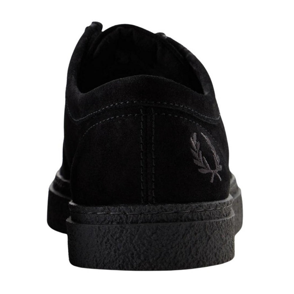 Black - Back - Fred Perry Unisex Adult Dawson Suede Low Walking Shoes