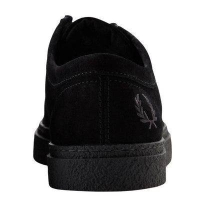 Black - Back - Fred Perry Unisex Adult Dawson Suede Low Walking Shoes