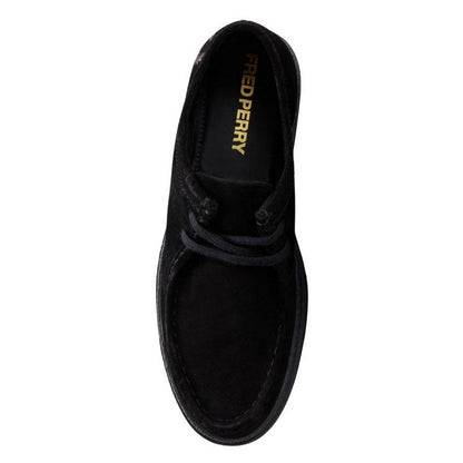 Black - Lifestyle - Fred Perry Unisex Adult Dawson Suede Low Walking Shoes