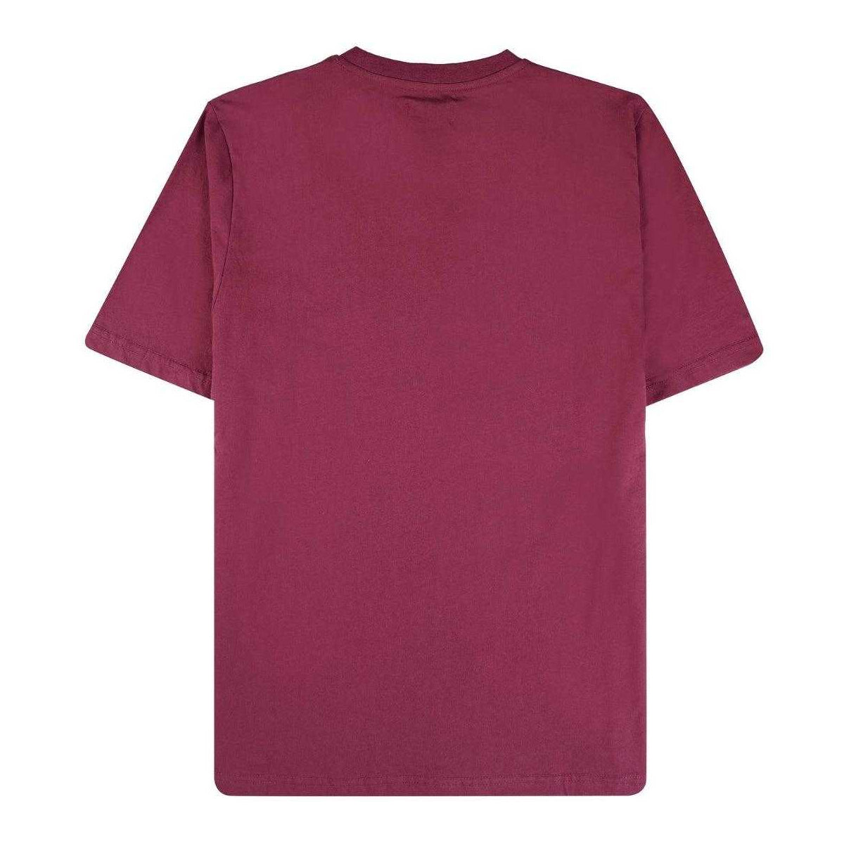 Burgundy - Back - Aquascutum Mens Active Big Logo T-Shirt
