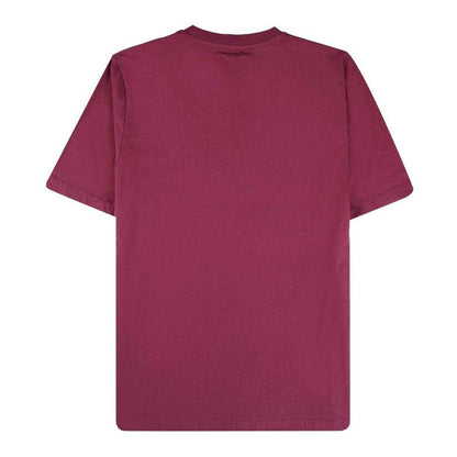 Burgundy - Back - Aquascutum Mens Active Big Logo T-Shirt