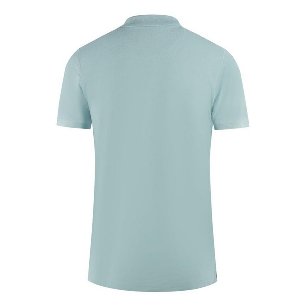 Sky Blue - Back - Aquascutum Mens Boxed Logo Polo Shirt