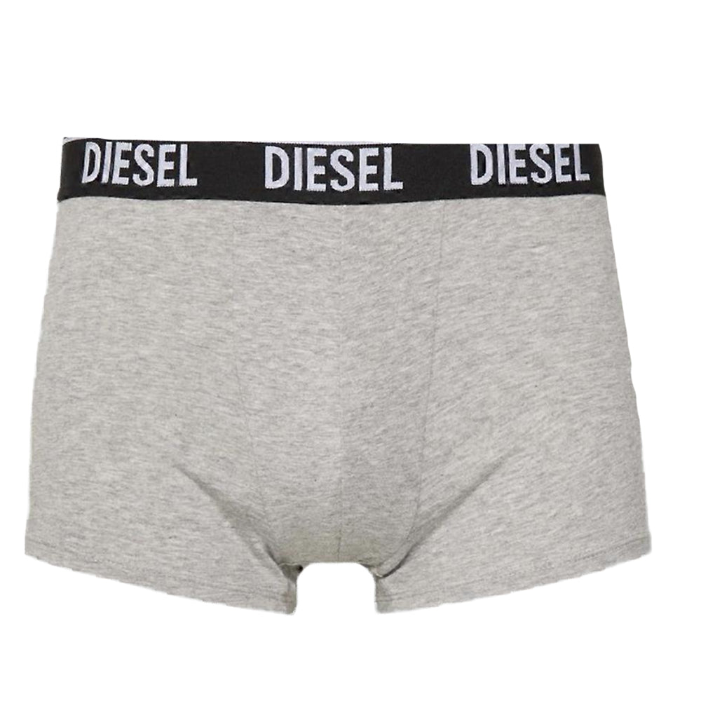 Black-Grey - Back - Diesel Mens Umbx-Shawn Boxer Shorts (Pack of 2)